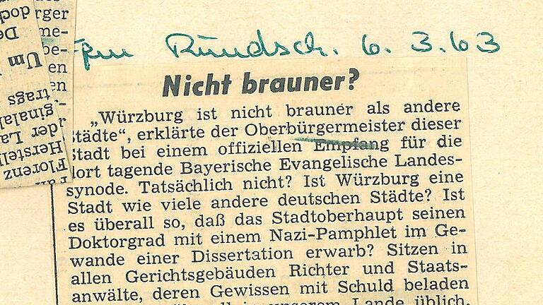 6. März 1963, Frankfurter Rundschau: Nicht brauner? 6. März 1963, Frankfurter Rundschau: Nicht brauner?