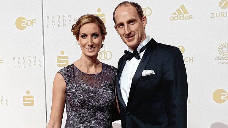 Sportler des Jahres 2015 - Im Gala-Outfit: Der ehemalige Würzburger Schwimmer Thomas Lurz und seine Frau Anette. Sportler des Jahres 2015 - Im Gala-Outfit: Der ehemalige Würzburger Schwimmer Thomas Lurz und seine Frau Anette.