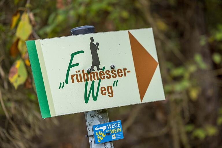 Unterwegs auf dem rund sieben Kilometer langen Wanderweg 'Frühmesserweg Eußenheim'.&nbsp;