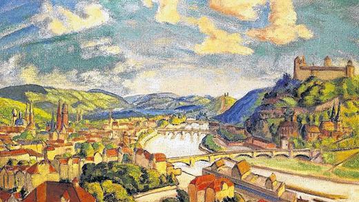 Landschaft mit drei Brücken: Öl auf Leinwand, Erich Heckel, 1927