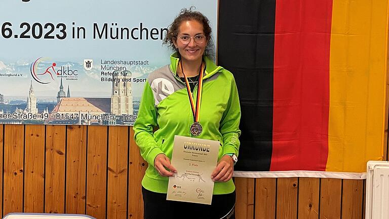Zweite bei den deutschen Meisterschaften im Kegeln: Kathrin Hüther (im Bild) von Unter Uns Bad Neustadt.