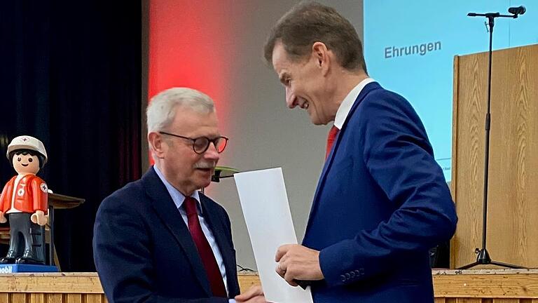Ehrung Gotthard Schlereth (links)       -  Ehrung Gotthard Schlereth (links)