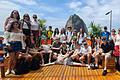 Rio de Janeiro: Gruppenbild auf dem Zuckerhut.