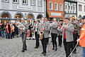 Stadtkapelle Gerolzhofen       -  Musikalische  Umrahmung durch die Stadtkapelle bei vielen Veranstaltungen, hier Aufstellung des Maibaums.