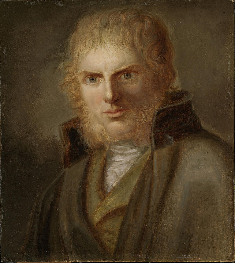 Der Frühromantiker im Porträt: Gerhard von Kügelgen, 'Bildnis Caspar David Friedrich', um 1806/1811 aus dem Kunst Museum Winterthur, Stiftung Oskar Reinhart. Der Frühromantiker im Porträt: Gerhard von Kügelgen, 'Bildnis Caspar David Friedrich', um 1806/1811 aus dem Kunst Museum Winterthur, Stiftung Oskar Reinhart. 