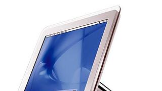 Neue iMac-Generation       -  2006 gab es außerdem ein Comeback mit Design: Der eigentliche Rechner des damals neuen iMacs sitzt in einer Halbkugel, die über einen Stahl-Schwenkarm mit dem Display verbunden ist.