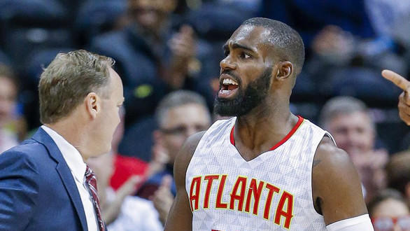 Tim Hardaway Jr.       -  Tim Hardaway Jr. erzielte 22 Punkte für die Atlanta Hawks. Foto: Erik S. Lesser
