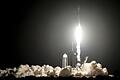 SpaceX Falcon 9 Raketenstart       -  Eine &bdquo;Falcon 9&rdquo; von SpaceX brachte zwei Mondlandefähren auf den Weg.