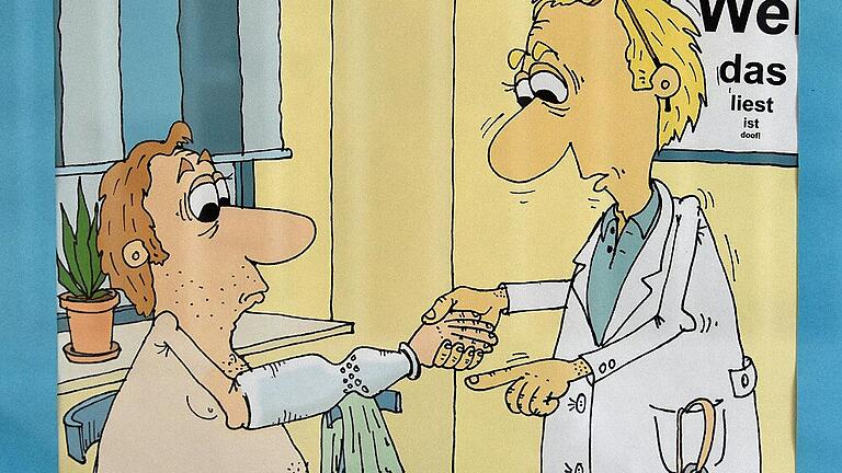 &bdquo;Natriumarm&ldquo;: Wer gute Karikaturen zeichnen will (hier ein Ausschnitt), muss um die Ecke denken können.
