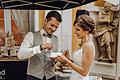 HochzeitF&B-331       -  Bastian und Fabiana Krenz schmeckte nicht nur die Hochzeitstorte. Fotos: BIANCA WERTHMANN FOTOGRAFIE