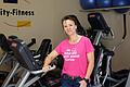 Birgit Stürmer, die Inhaberin von &quot;City-Fitness&quot; in Schweinfurt versucht auch während der Schließung für ihre Mitglieder dazu sein.