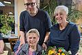 Auf dem Foto: Vorsitzender Martin Geitz, Ruth Hörmann, 2. Vorsitzende Isabella Walter.