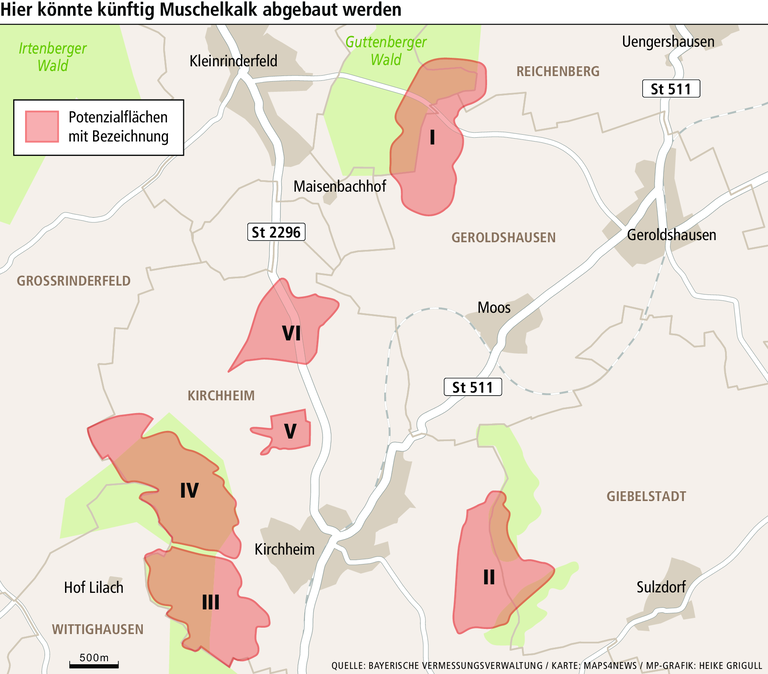 Steinabbau: Wird in Kichheim bald noch mehr Erde aufgerissen? Steinabbau: Wird in Kichheim bald noch mehr Erde aufgerissen?