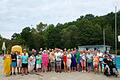 Verabschiedung im Schwimmbad.