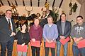 Herzlich gratulierte Vorstandsmitglied Rainer Mai (von links) vom Freien Turn- und Gesangverein 1905 Schonungen bei der Weihnachtsfeier den Vereinsjubilaren Margot Pinzka, Maria Huber, Rudi Kunz, Jürgen Geist und Stefan Kunz.